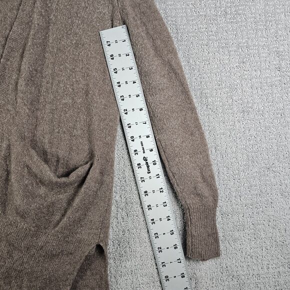 Madewell Merino Alpaca Wool Blend Open Cardigan Sweater Womens XS Brown Knit - Picture 7 of 9